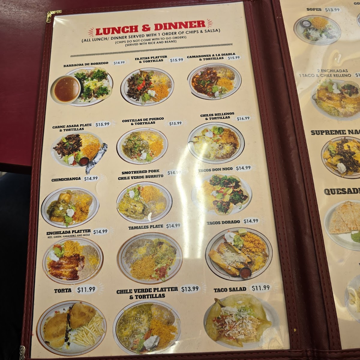 Nico's Restaurant Menu - Image 5